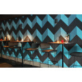 Parallelogram Wood Wool Sound-Absorbing Wall Panel with Decorative Function